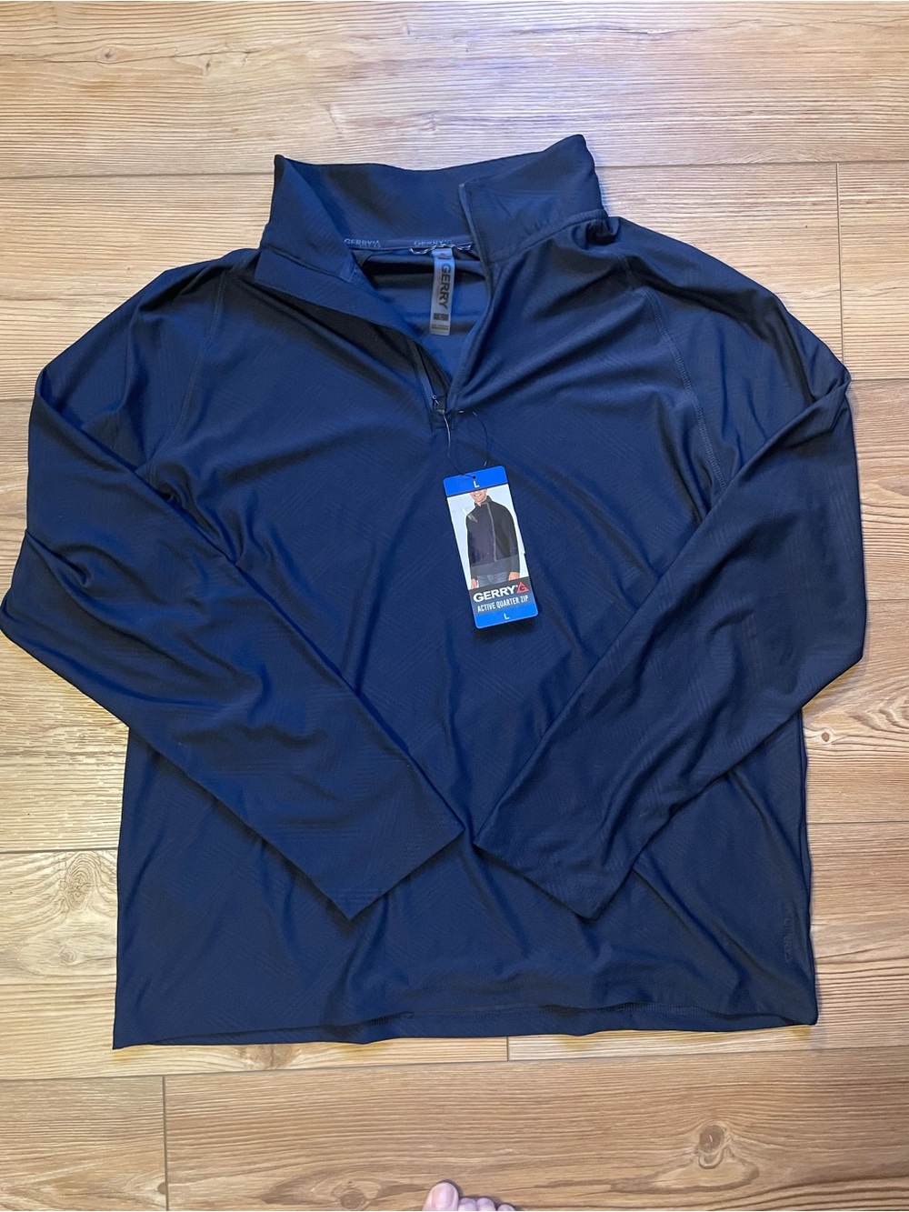 Gerry Weber Men’s Dark Navy Quarter-Zip Performance Pullover